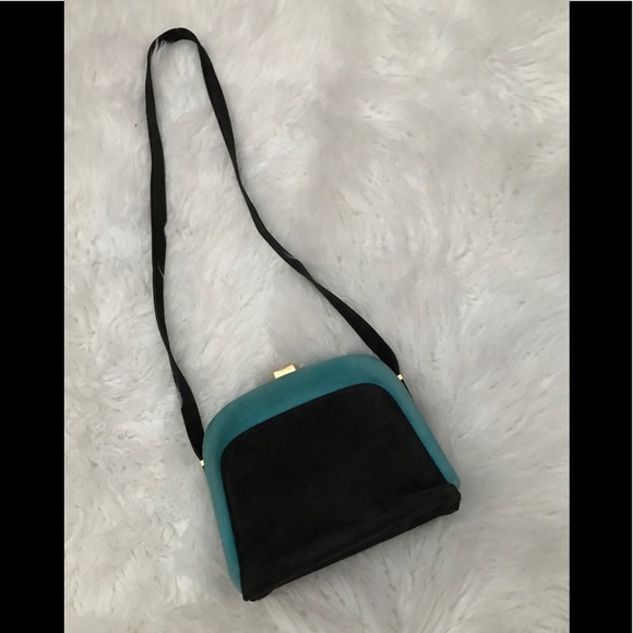 blue and black bag